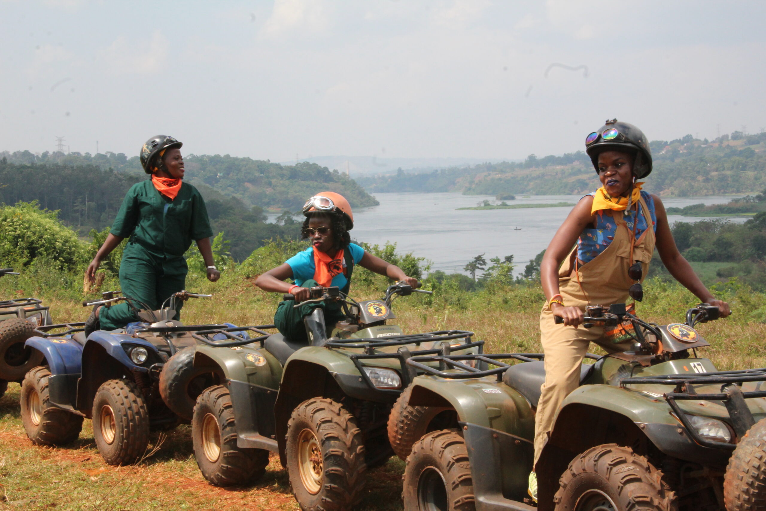Girls having fun while Quad biking in Bungee Uganda